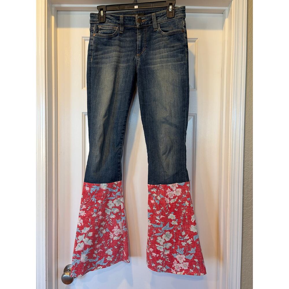 Upcycled Joe's Flare Jeans Bohemian Stretch Size 27